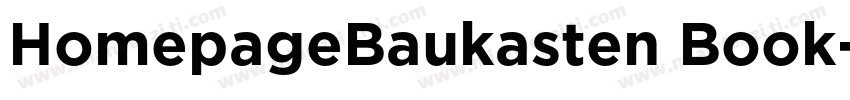 HomepageBaukasten Book字体转换